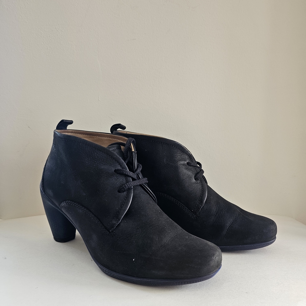Ecco Black Weatherproof Booties